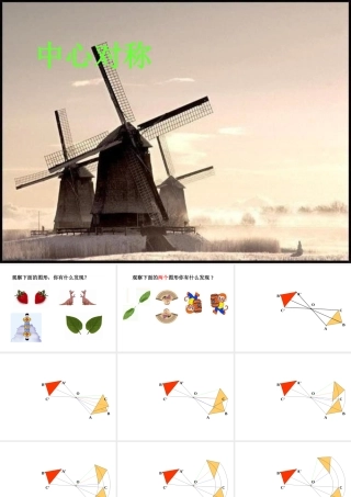 北师大数学八年级下册第三章图形的平移与旋转中心对称4