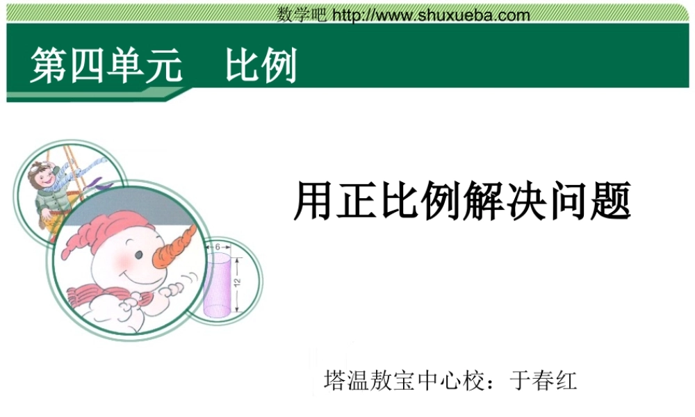 用正比例解决问题 (2)