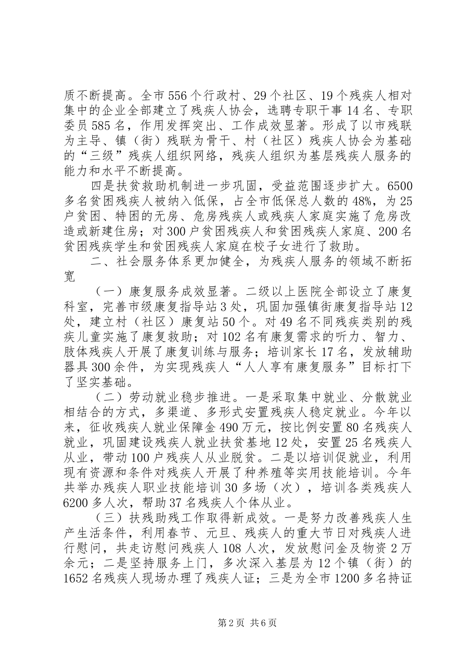残联年终总结及明年计划_第2页