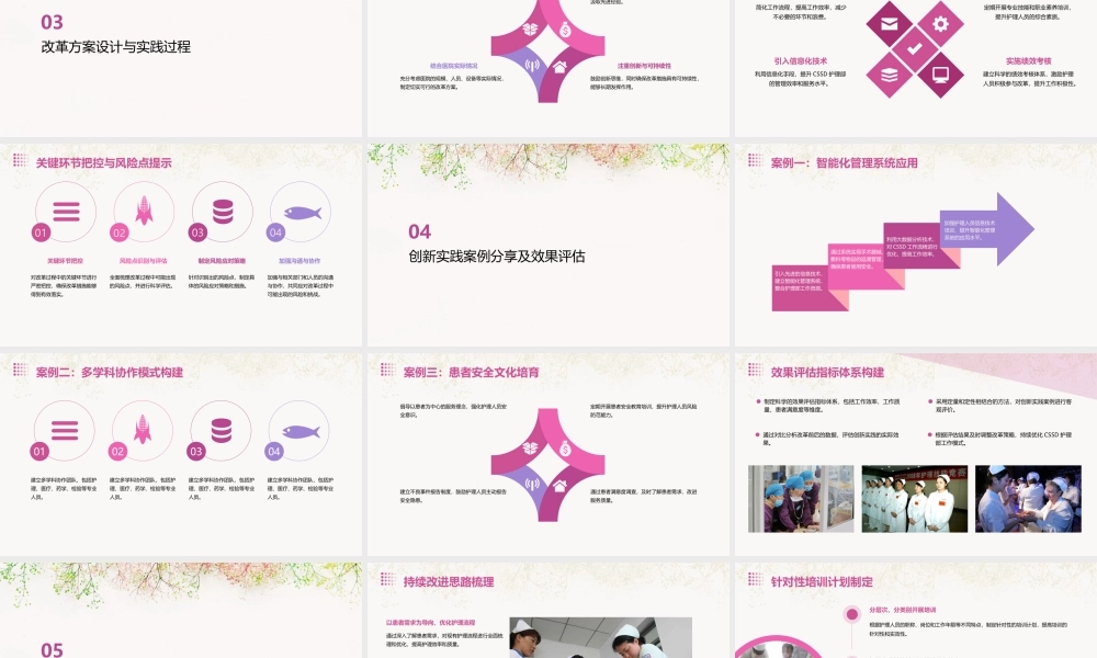 医院CSSD护理部工作模式改革与创新实践