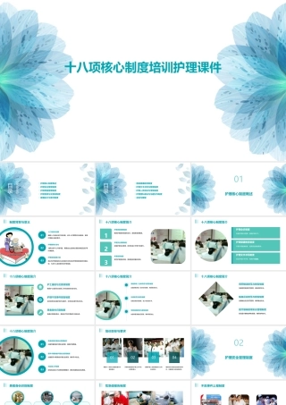 十八项核心制度培训护理课件