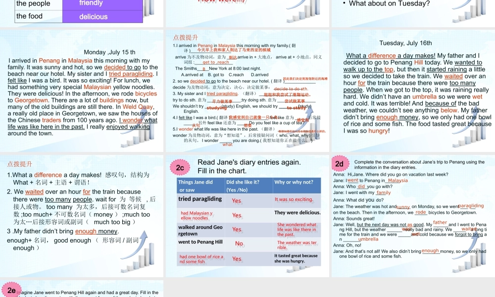 2013年新人教版八年级英语上册unit1_where_did_you_go_on_vacation_sectionB课件