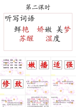 花钟第二课时课件