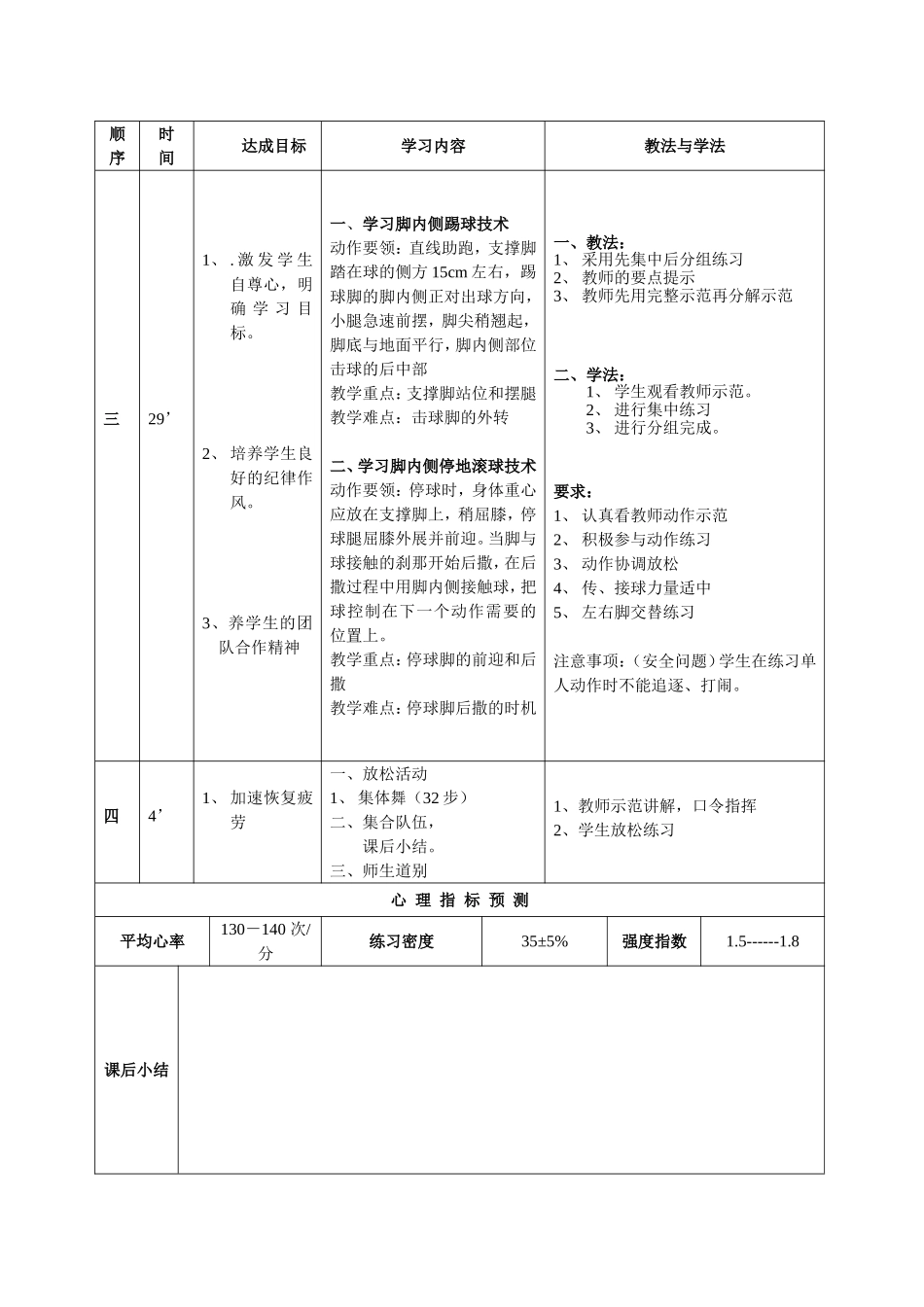 足球课教案（1110）_第2页