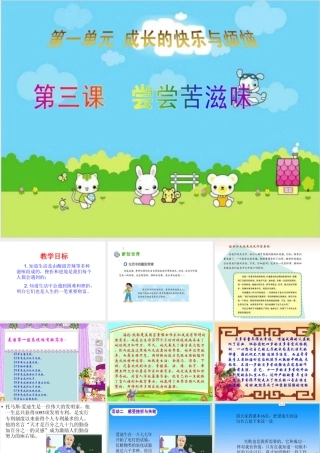尝尝苦滋味课件