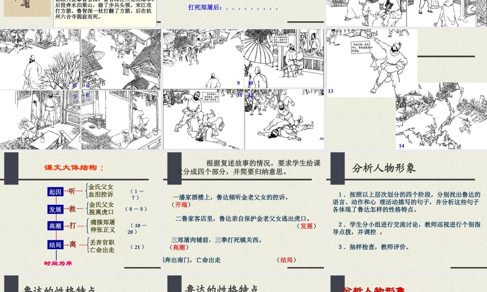 鲁提辖拳打镇关西定稿