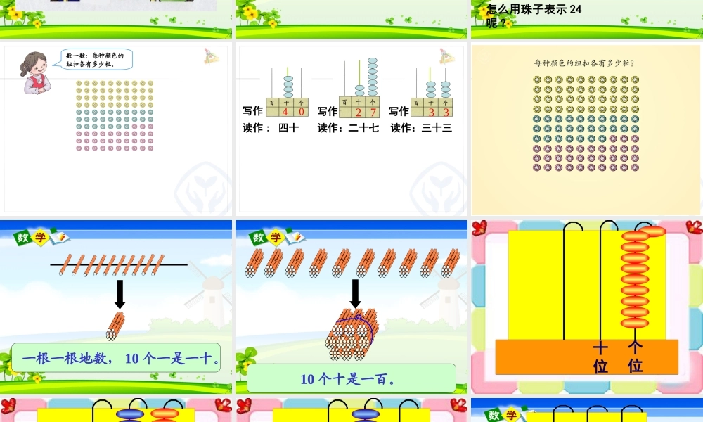 人教版数学一年级下册100以内数的认识__数数__读数 (2)