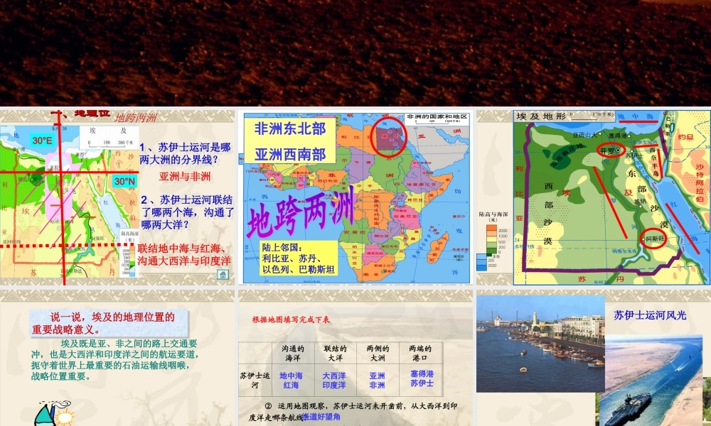 埃及湘教版七下(1)