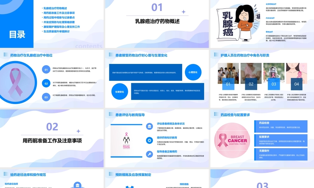 乳腺癌治疗药物的护理须知