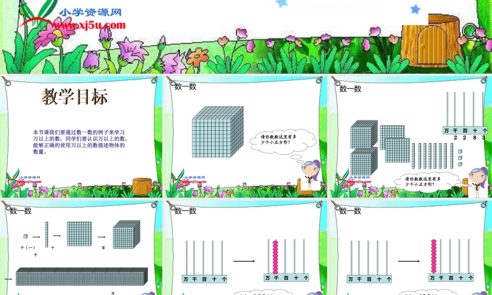 北师大版数学四年级上册《数一数》PPT课件之2