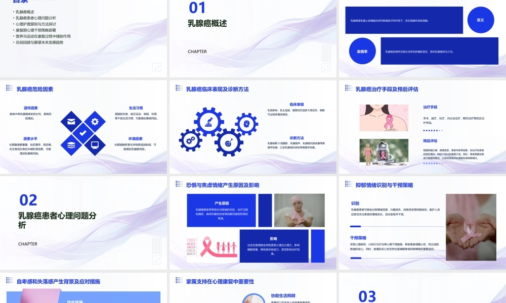 乳腺癌患者的心理护理与康复指导课件