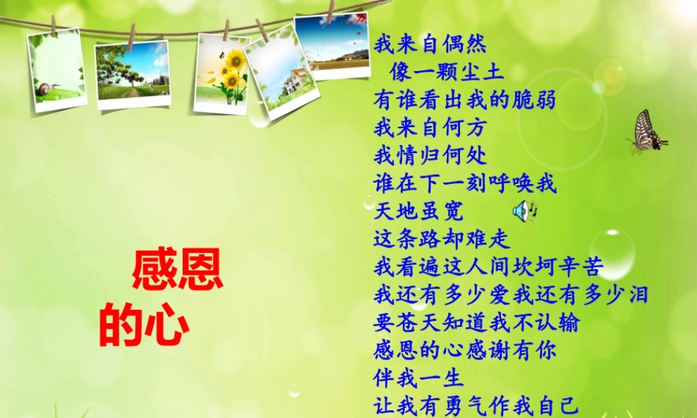 感恩_班会课幻灯片