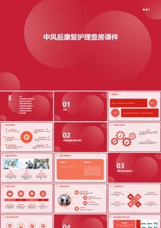 中风后康复护理查房课件