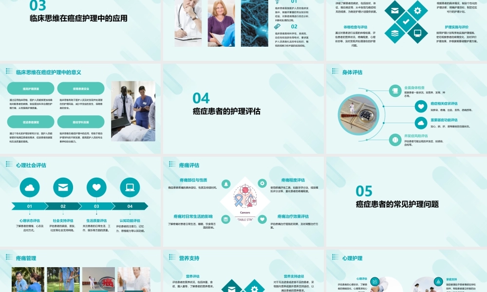 临床思维教学癌症护理课件