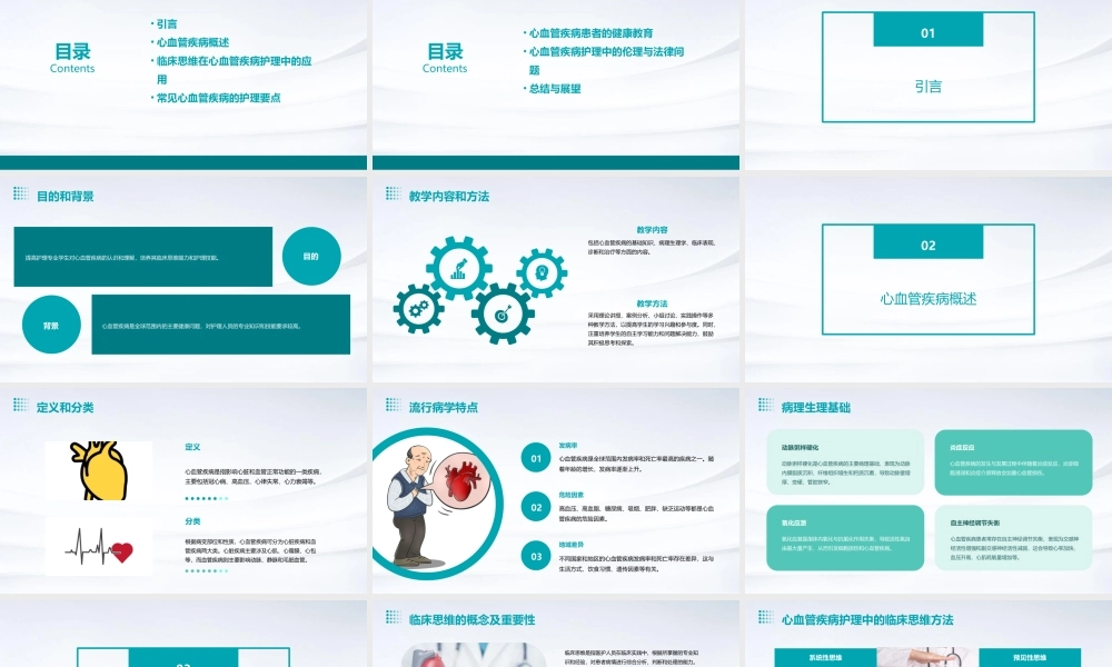 临床思维教学心血管疾病护理课件