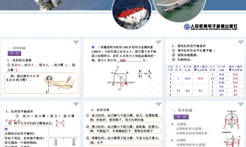 简单机械复习课