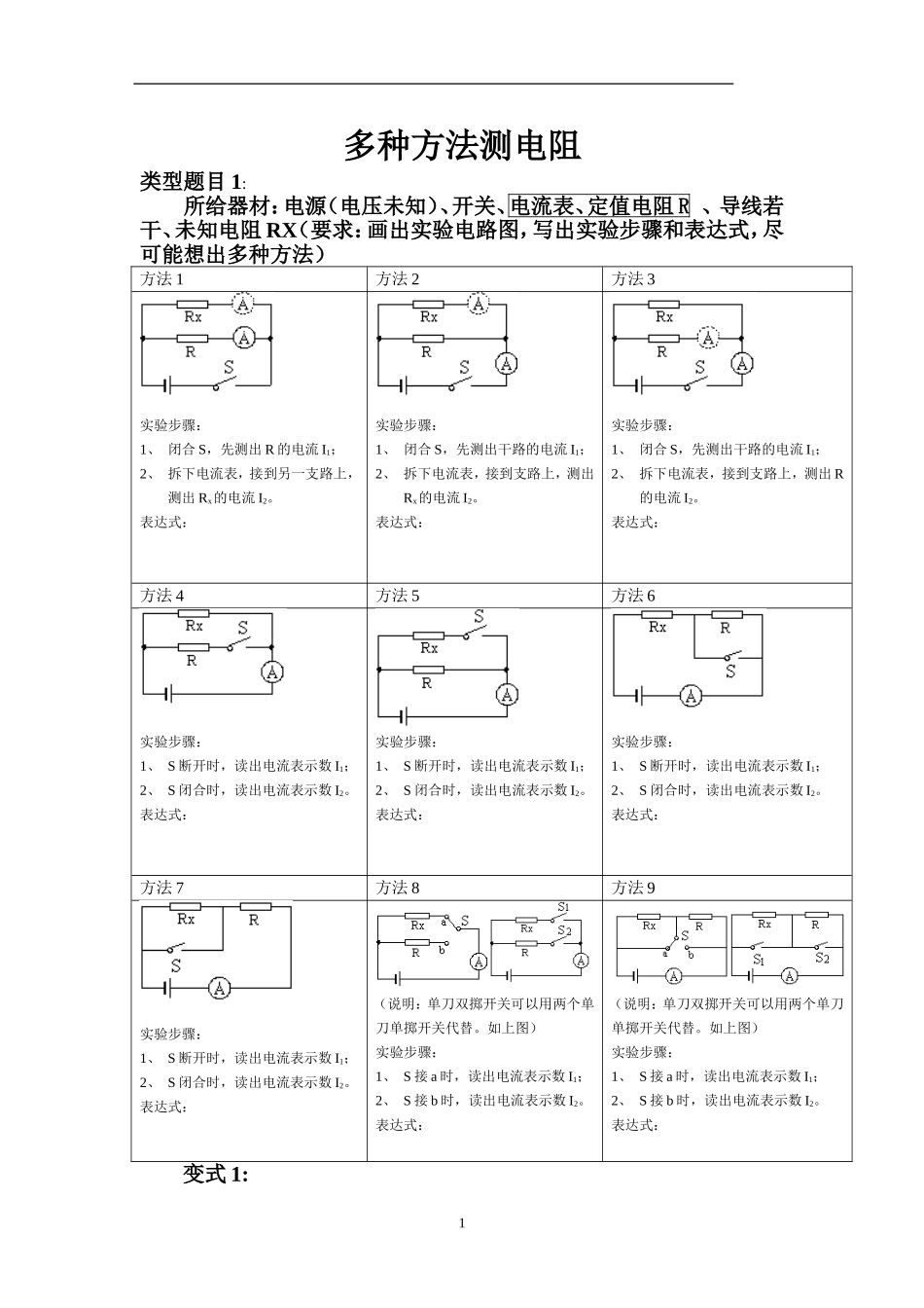 多种方法测电阻_第1页