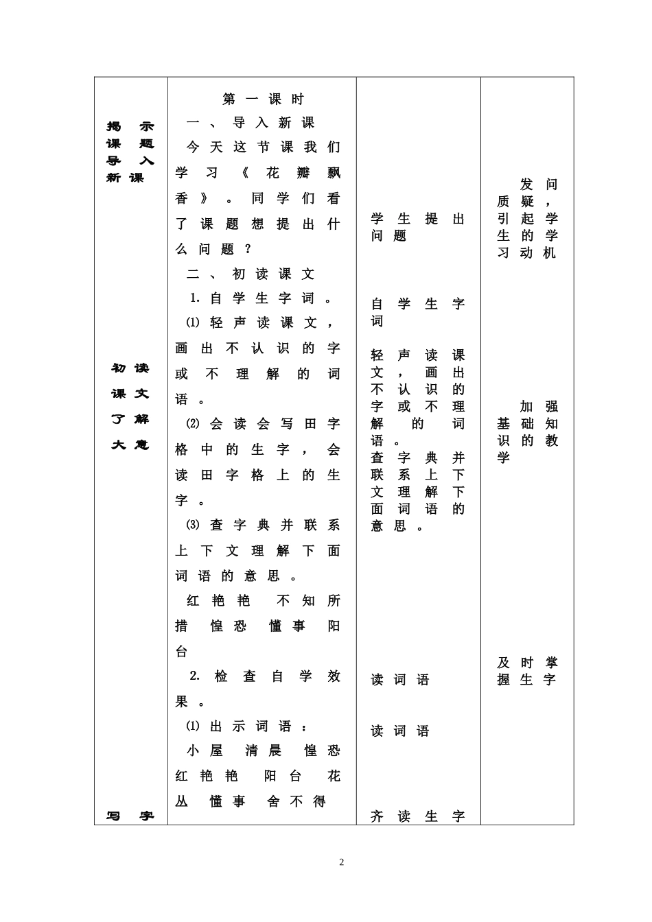 苏教版第六册第六课花瓣飘香_第2页