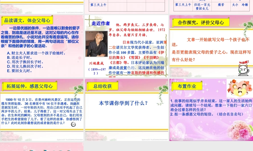 父母的心课件 (2)