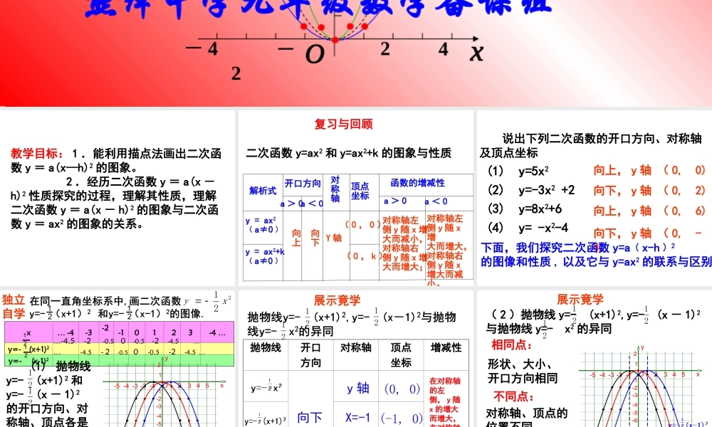 二次函数的图象和性质（3）