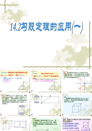 勾股定理的应用(一)