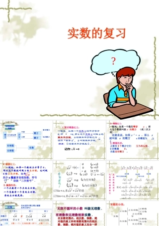 人教版八年级数学上第13章实数复习课件
