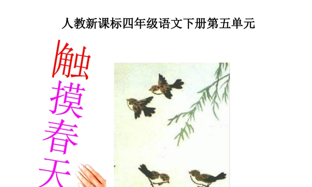 触摸春天教学课件