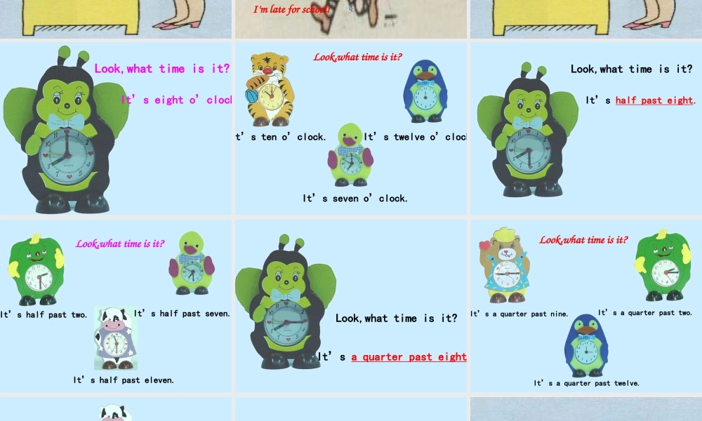 四年级英语Whattimeisit课件