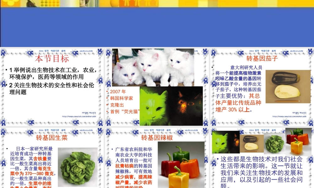 苏教版八年级下_212关注生物技术