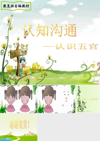 《认知沟通—认识五官》
