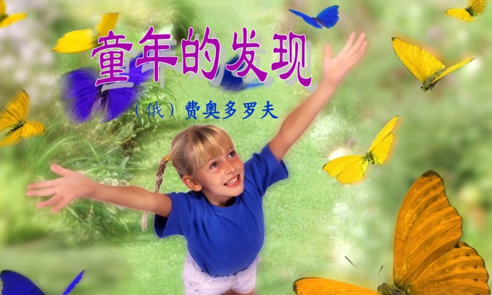 《童年的发现》PPT课件