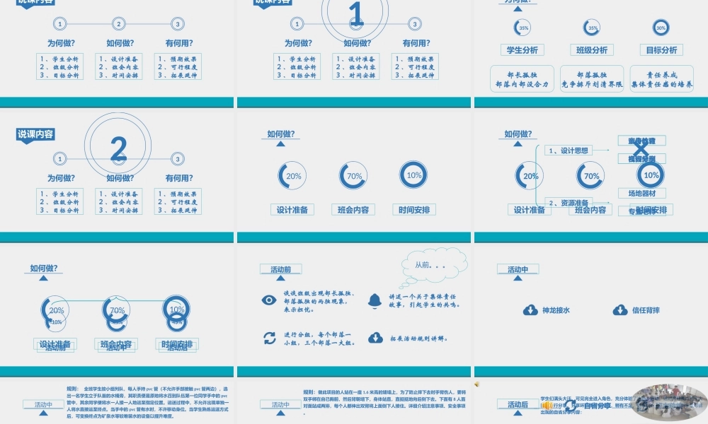 《大集体·小部落》集团责任主题班会说课