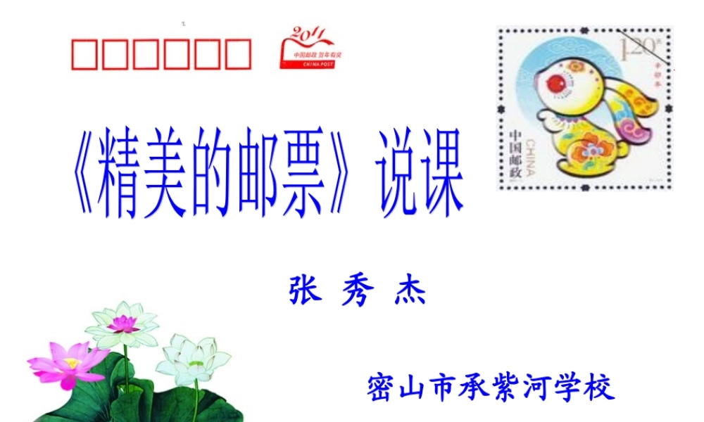 精美的邮票说课