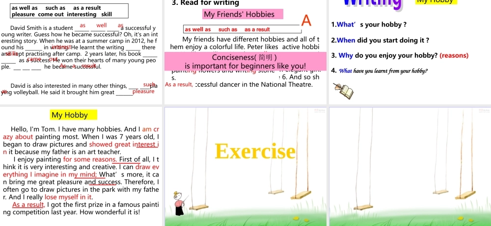 外研版八下课件：Module6HobbiesUnit2Hobbiescanmakeyougrowasaperson