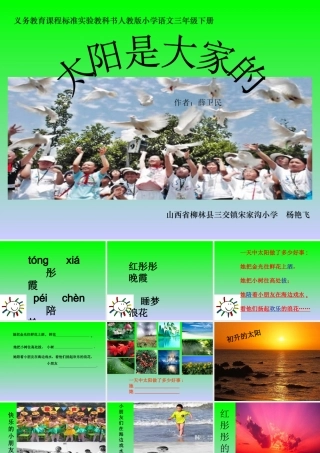 《太阳是大家的》课件