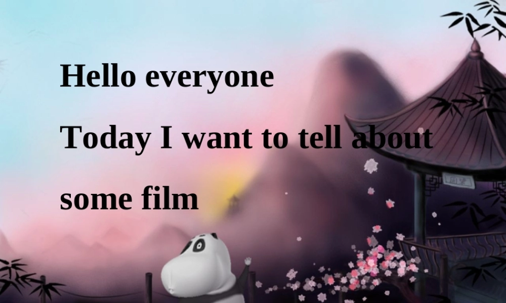 英文电影的英文介绍PPT