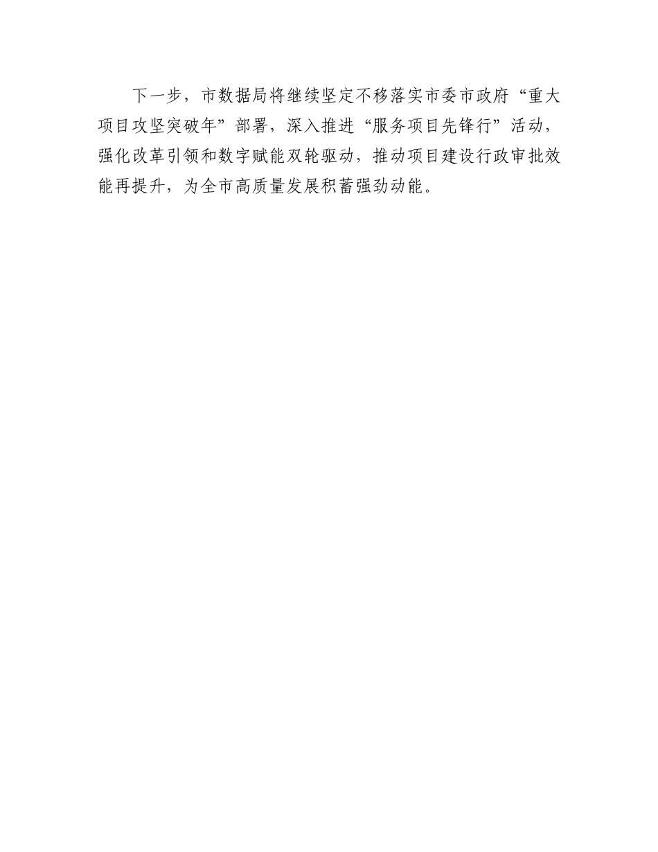 市数据局局长在重大项目建设推进会上的汇报发言_第3页