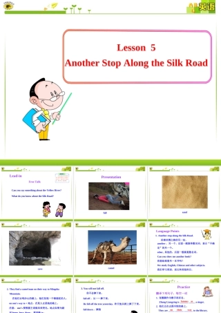 初中英语多媒体教学课件：Unit+1+A+Trip+to+the+Silk+Road+Lesson+5（冀教版七下）（共12张PPT）