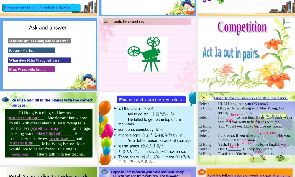 莫旗塔温敖宝中学魏秀春（Unit5Topic2SectionB）
