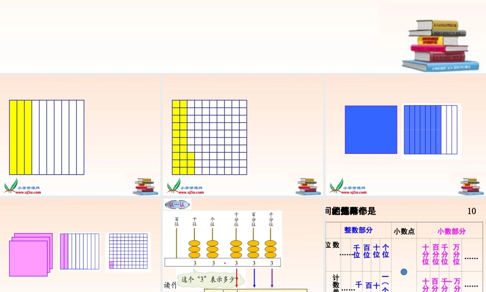 四年级数学下册小数的意义4课件北师大版