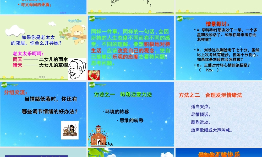 人民版七下第一单元第二课第三框走出情绪的低谷（共30张PPT）