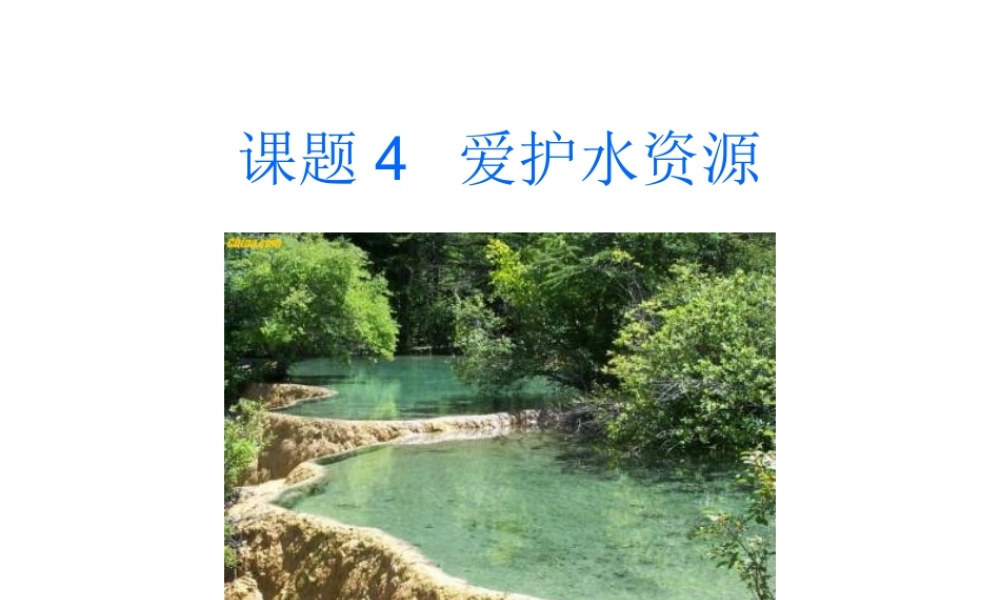 九年级化学爱护水资源2