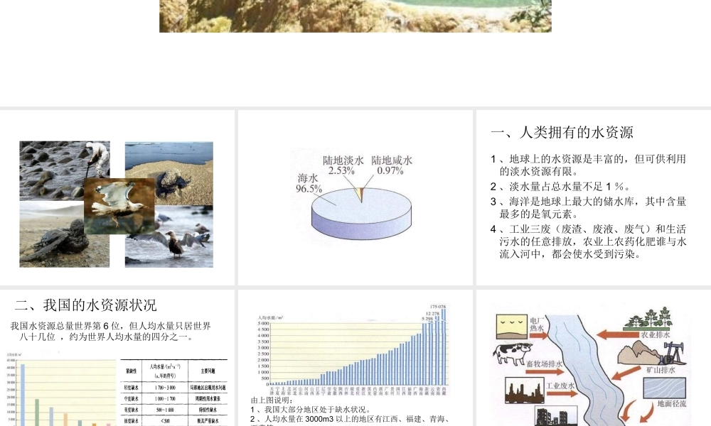 九年级化学爱护水资源2