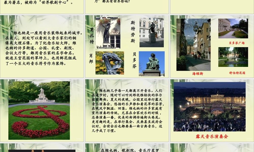 《音乐之都维也纳》教学课件（简要参考）1