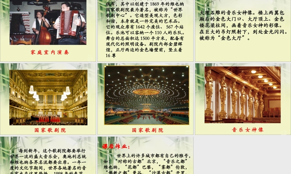 《音乐之都维也纳》教学课件（简要参考）1