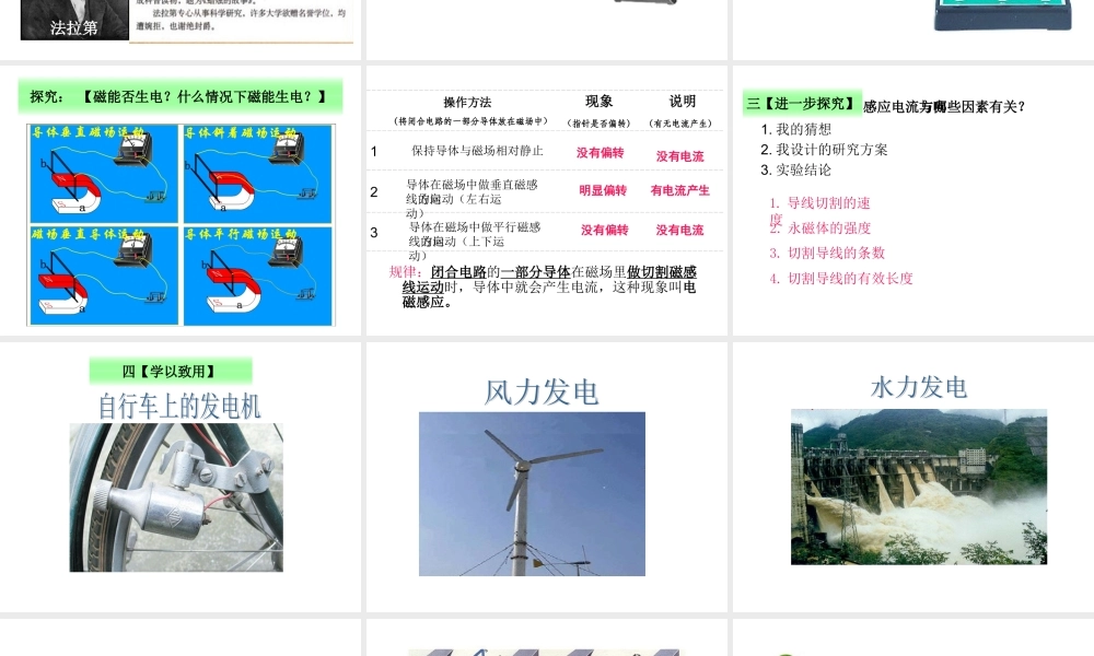 人教版《97磁生电》+flash课件