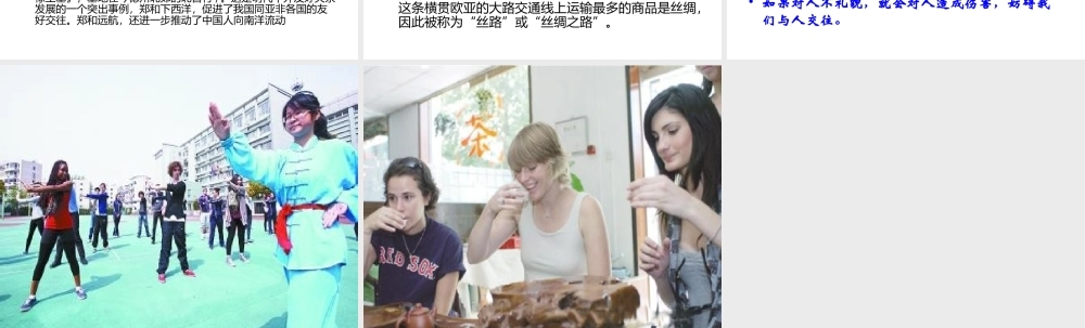 友好的中外文化