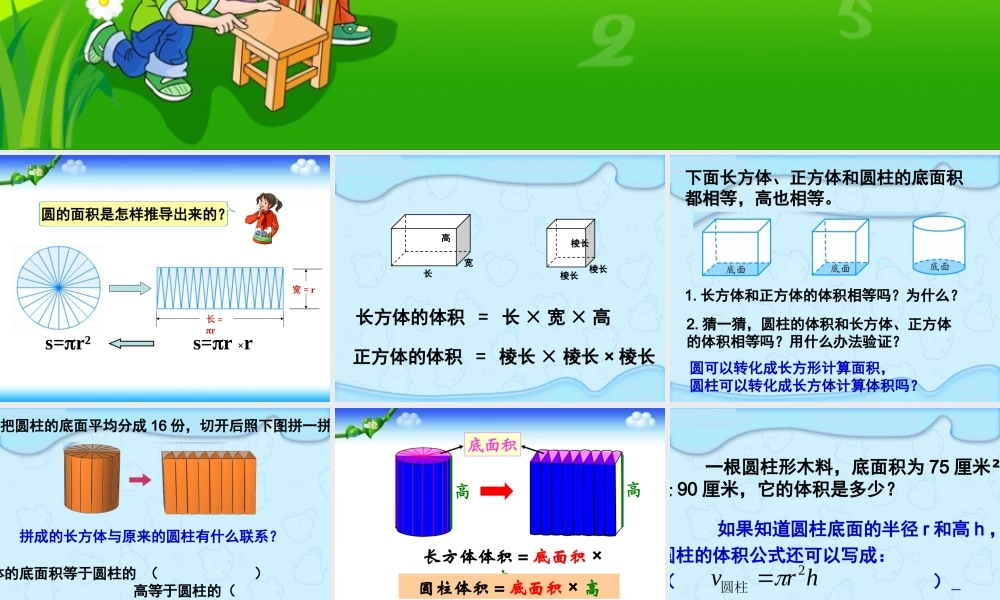 圆柱的体积课件 (2)