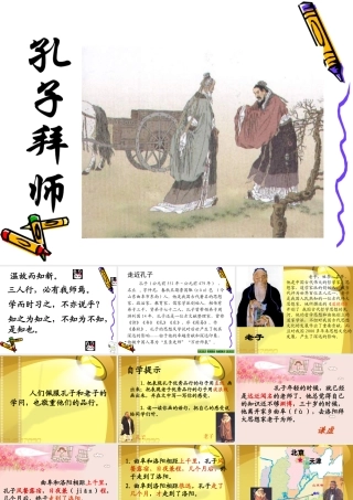 《孔子拜师》PPT