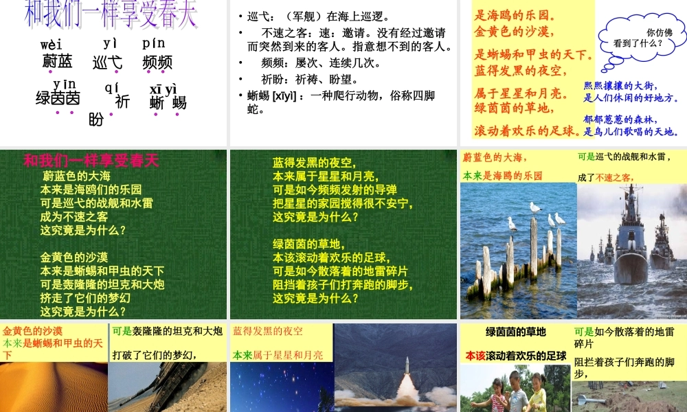 和我们一样享受春天完美版